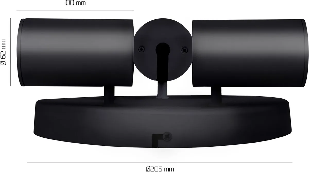 LEDVION SMART Plafondspot 3-lichts RGB+CCT 4.9W - Zwart