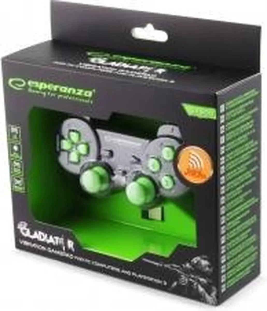 Esperanza EGG108G Gamepad - Zwart/Groen - afbeelding 3 van 3