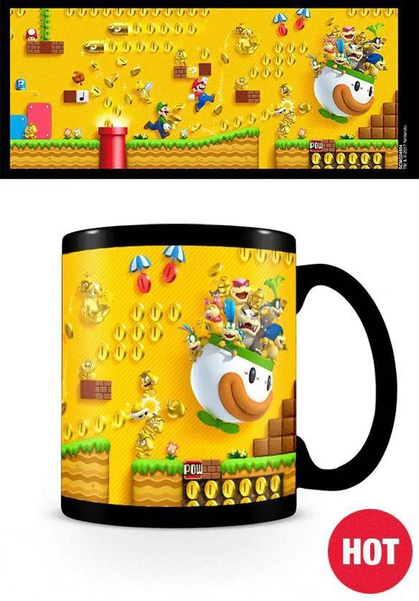Pyramid Super Mario Gold Coin Rush Kopje - 315ml - Geel/Zwart - afbeelding 3 van 6