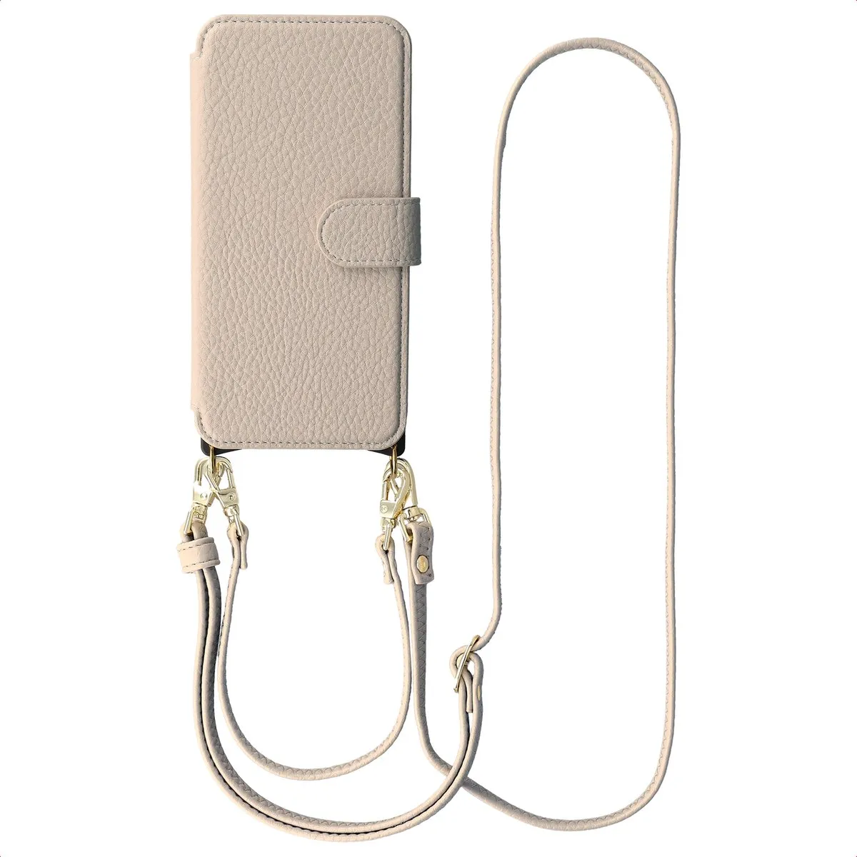 Selencia Hoesje Samsung Galaxy A57 Bookcase Magnetisch Beige