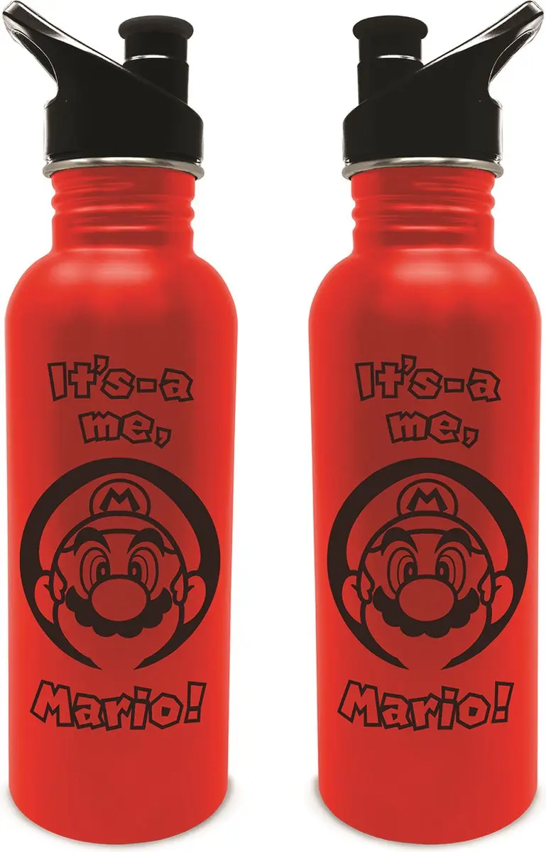 Pyramid Super Mario Drinkfles It's Me Mario Rode Kantine
