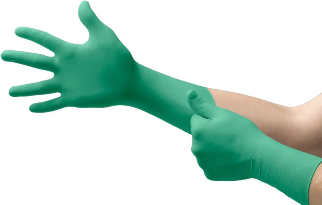 Ansell TouchNTuff 92-605 Nitril Engangshandschoenen - 100 st. - Groen - afbeelding 2 van 4