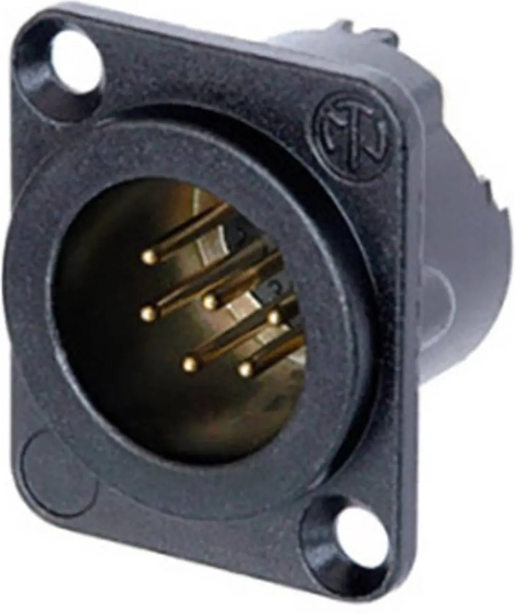 Neutrik NC6MD-LX-B-CON XLR-connector Flensstekker, contacten recht Aantal polen: