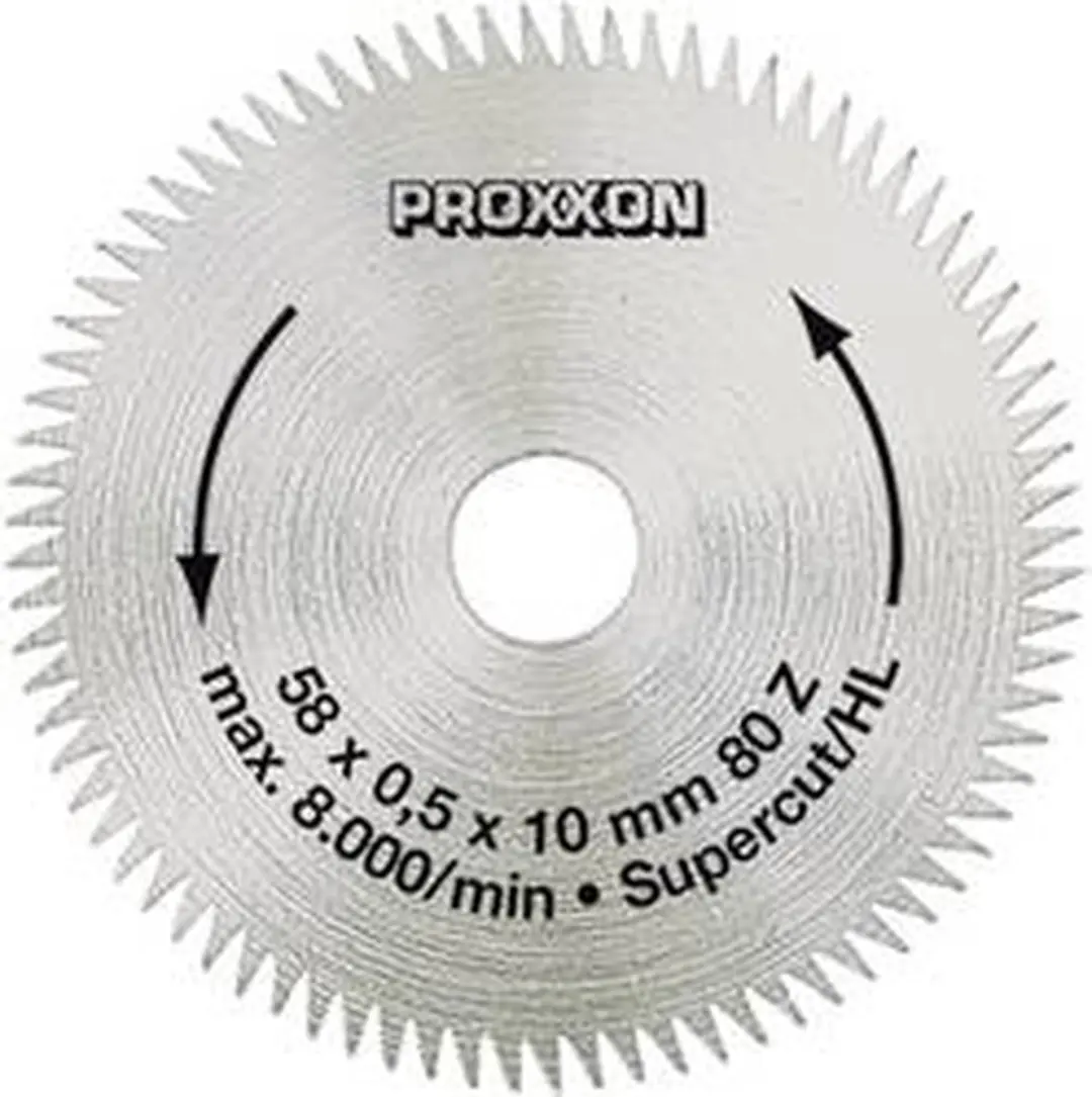 Proxxon Super-Cut 28 014 Cirkelzaagblad - 80 tanden - afbeelding 5 van 6