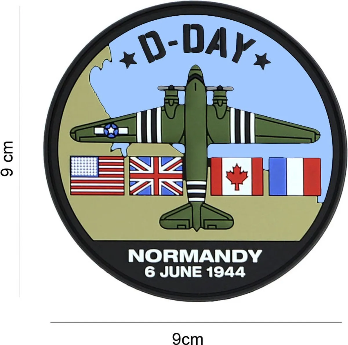 101 inc Embleem 3D PVC D-Day C-47