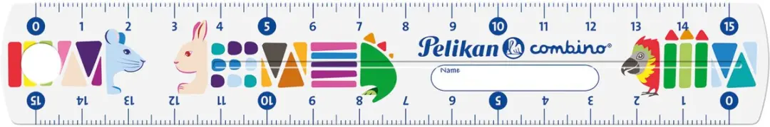 Pelikan Combino Liniaal 15cm - Multicolour - afbeelding 4 van 5