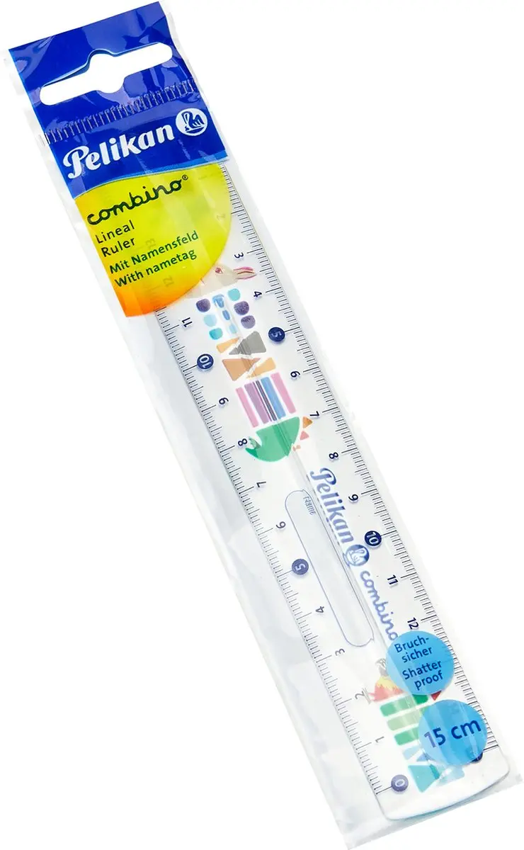 Pelikan Combino Liniaal 15cm - Multicolour - afbeelding 2 van 5