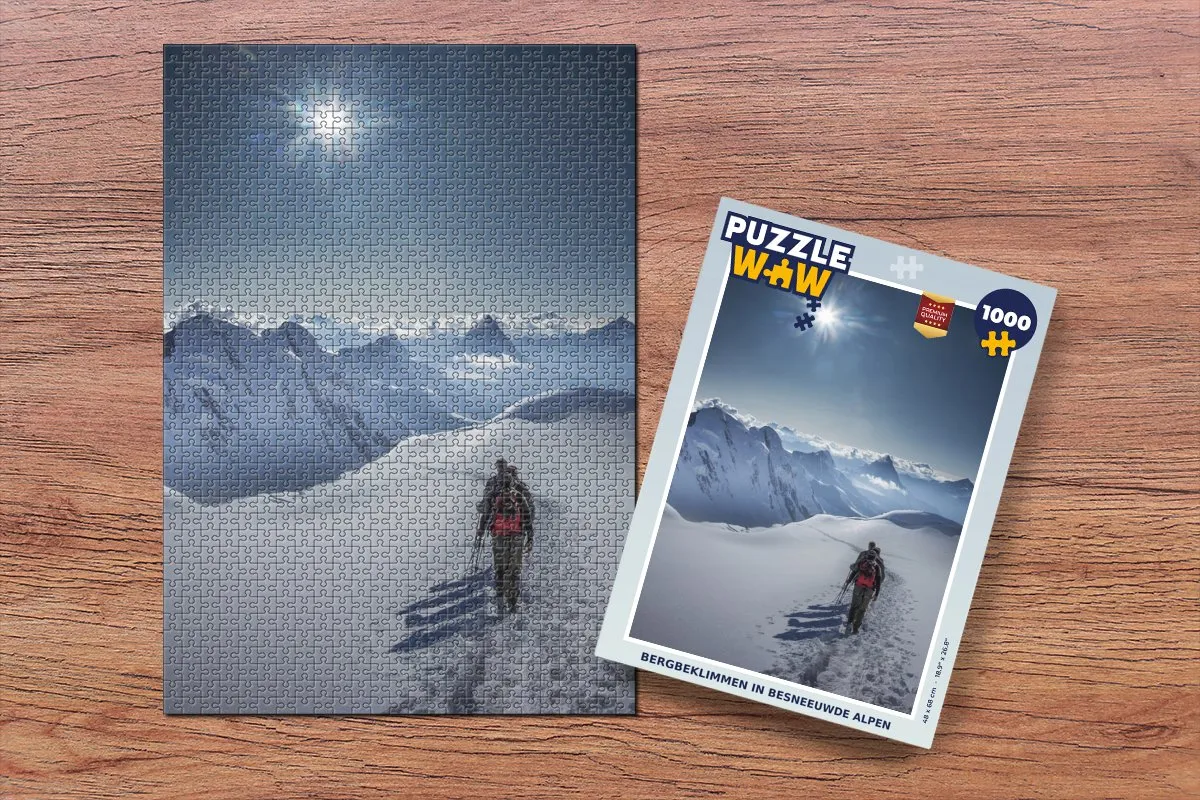 PuzzleWow Bergbeklimmen Legpuzzel 1000 Stuks