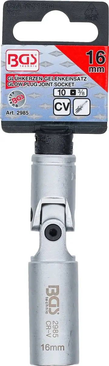 BGS technic Bougiedop 16mm met gewricht 3/8 - afbeelding 6 van 6