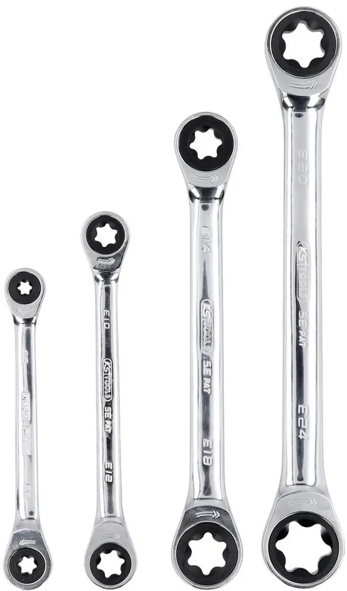 KS Tools 503.4364 Dubbele Ringratelsleutelset 6-20mm - afbeelding 3 van 4