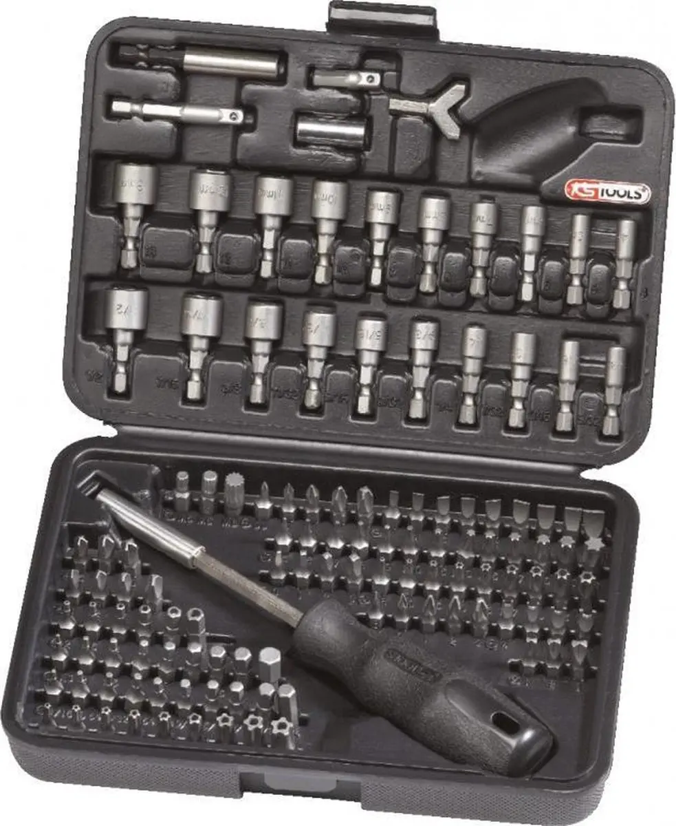 KS Tools 911.2085 1/4" Bitset, 122-dlg