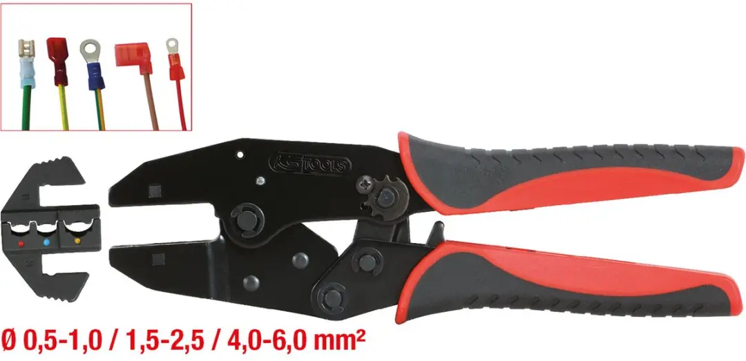 KS Tools Krimptang 0.5-6 mm² 220 mm - afbeelding 3 van 6
