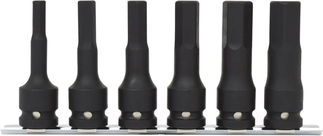 KS Tools 1/2" krachtbitdopsleutelset lang 6-delig 515.1104 - afbeelding 2 van 2