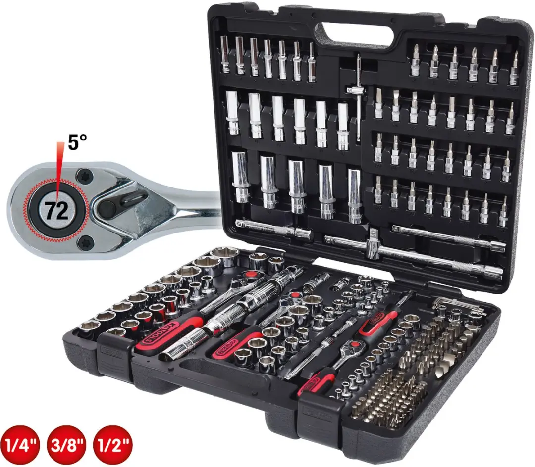 KS Tools CHROMEplus 918.0795 Dop- en Bitset - 195-delig - afbeelding 3 van 6