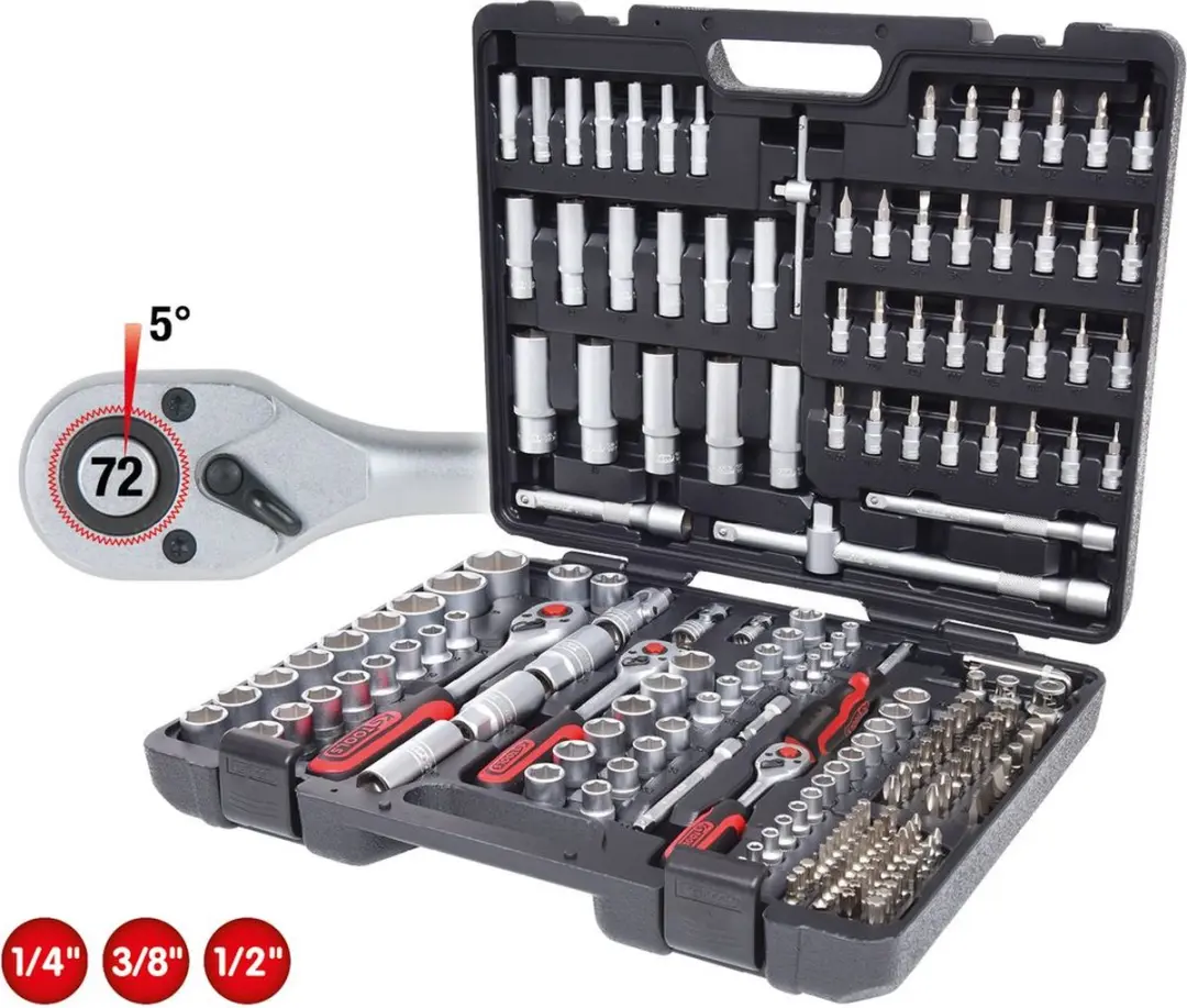 KS Tools CHROMEplus 918.0795 Dop- en Bitset - 195-delig - afbeelding 6 van 6