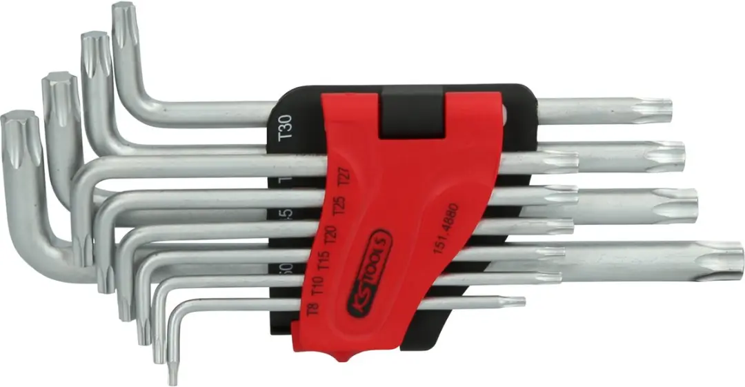 KS Tools TX Haakse Schroevendraaierset - T8 t/m T50 - 10-delig - afbeelding 4 van 6