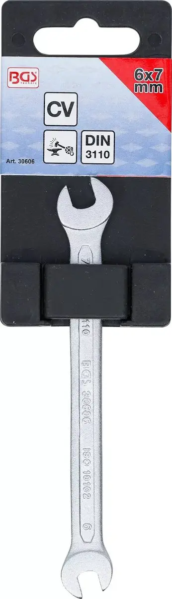 BGS technic Dubbele Steeksleutel 6 x 7 mm 30606 - afbeelding 5 van 5