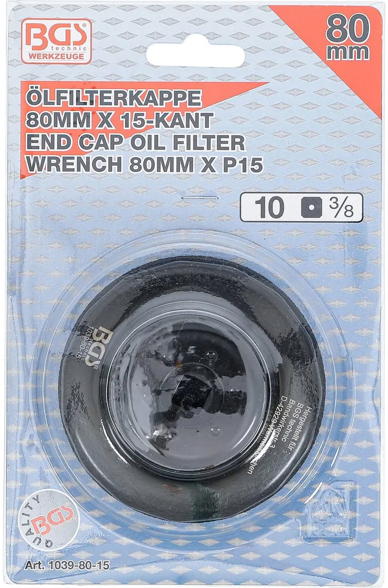 BGS technic Oliefiltersleutel 1039-80-15 - 15-kant Ø80mm - afbeelding 2 van 5