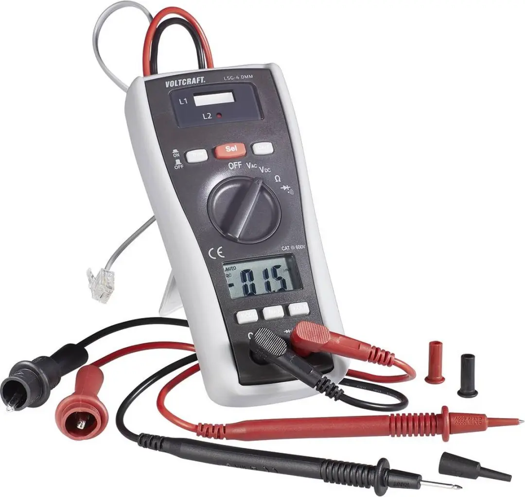 Voltcraft LSG-4 Leidingzoeker Multimeter - CAT III 600V - afbeelding 3 van 5