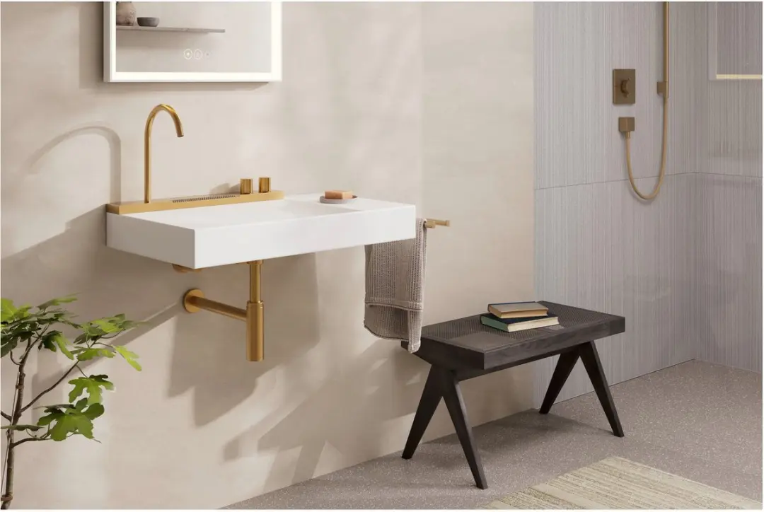 Hansgrohe Flowstar S Designbekersifon 5/4 - Geborsteld Brons - afbeelding 2 van 6