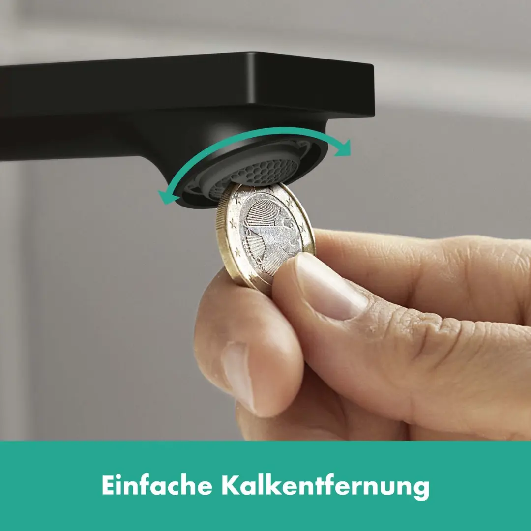 Hansgrohe Rebris E Baduitloop 72431670 - Mat Zwart - afbeelding 6 van 6
