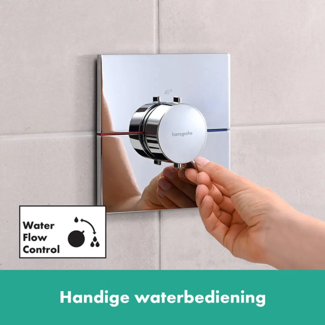 Hansgrohe ShowerSelect Comfort E 15574000 Thermostaat - Chroom - afbeelding 3 van 6