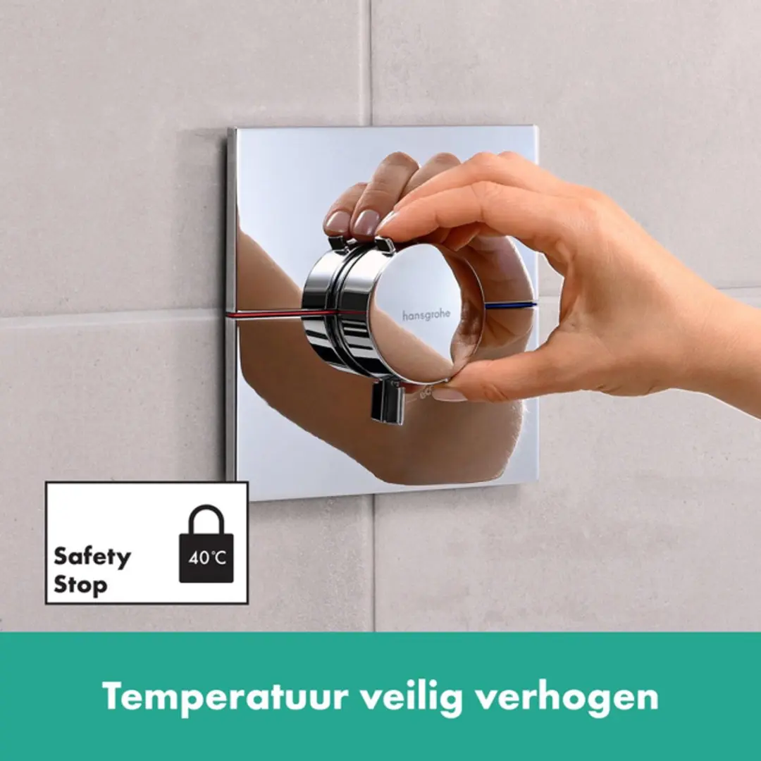 Hansgrohe ShowerSelect Comfort E 15574000 Thermostaat - Chroom - afbeelding 4 van 6