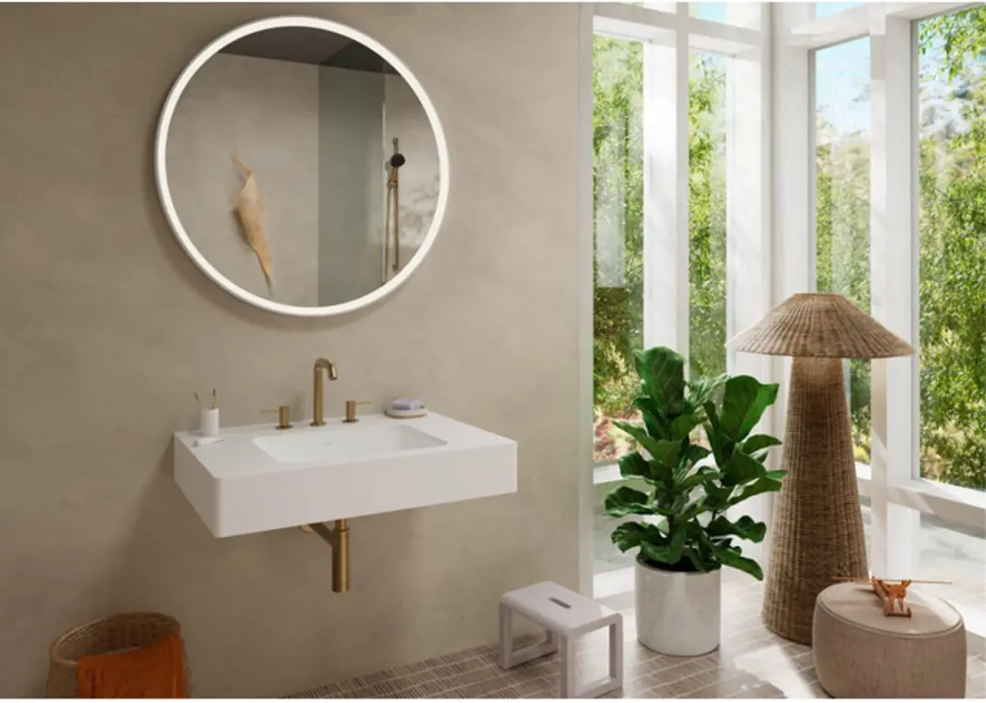 Hansgrohe Tecturis S 73447140 Badrandmengkraan - Geborsteld Brons - afbeelding 3 van 6