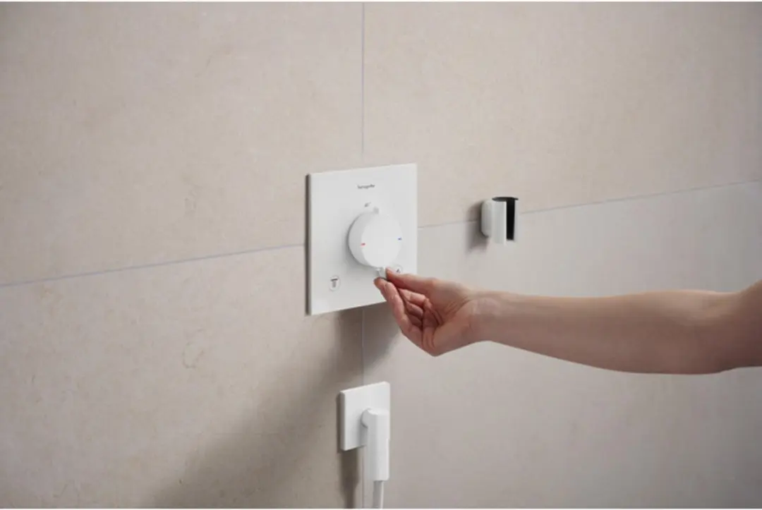 Hansgrohe Ecostat Comfort E 33711700 Thermostaat - Mat Wit - afbeelding 4 van 6