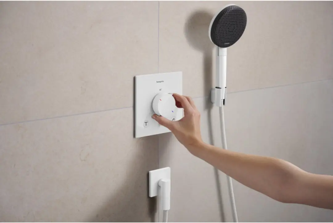 Hansgrohe Ecostat Comfort E 33711700 Thermostaat - Mat Wit - afbeelding 5 van 6