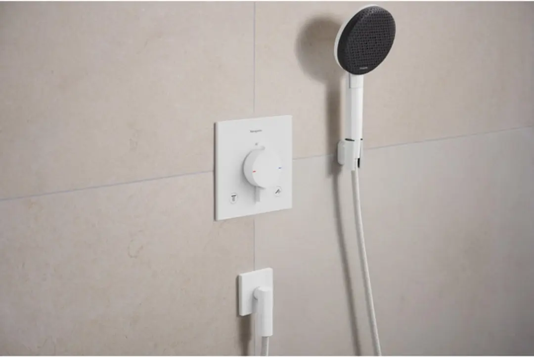 Hansgrohe Ecostat Comfort E 33711700 Thermostaat - Mat Wit - afbeelding 3 van 6
