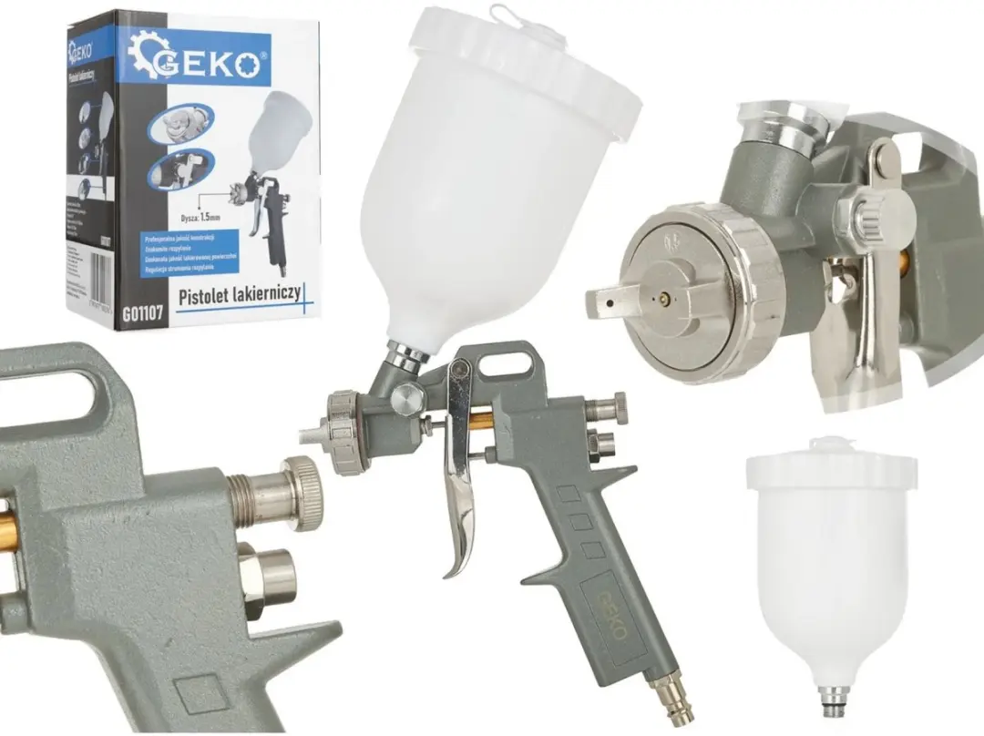 GEKO HVLP Verfspuit - 500ml - 1,5mm Nozzle - afbeelding 2 van 6