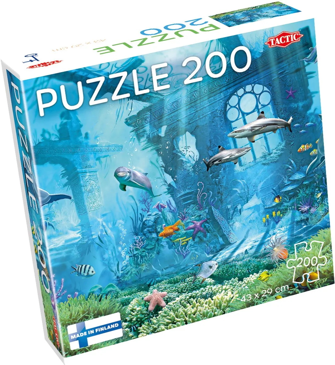 Tactic Sea Adventure Puzzel 200 Stuks - Onderwaterwereld