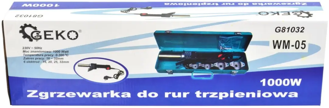 GEKO Polyfusielasapparaat 1000W - 20-32mm - afbeelding 4 van 6