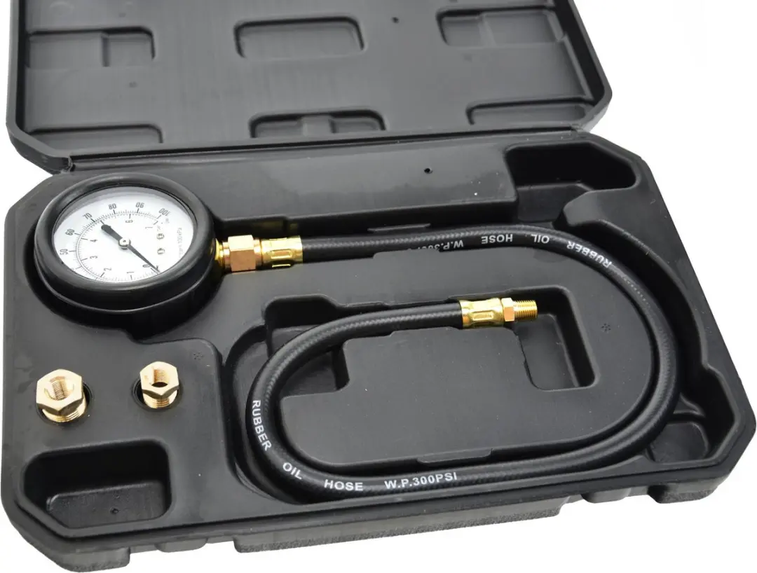 GEKO Motoroliedrukmeter G02505 - 75mm - 3 adapters - afbeelding 6 van 6