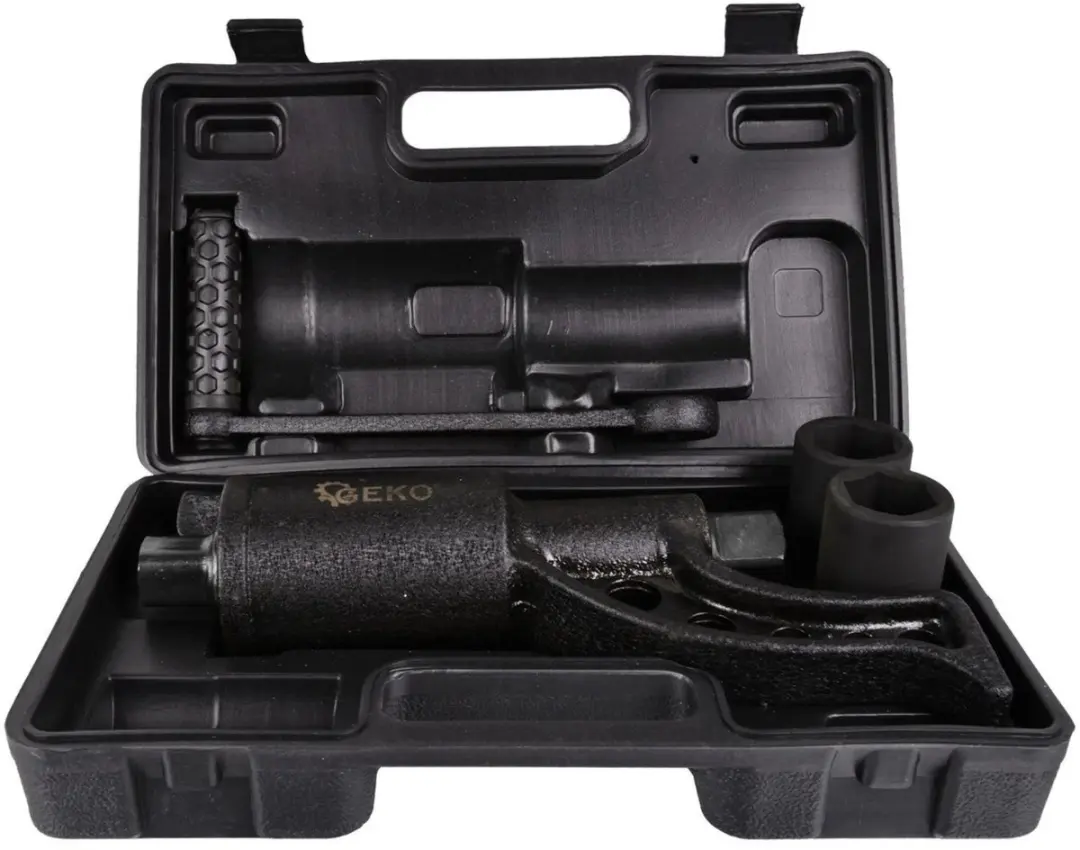 GEKO Zwarte moersleutel met doppen 32-33 mm