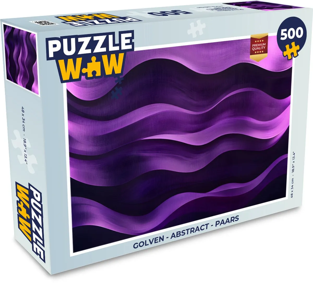 PuzzleWow Golven Abstract Legpuzzel 500 Stuks