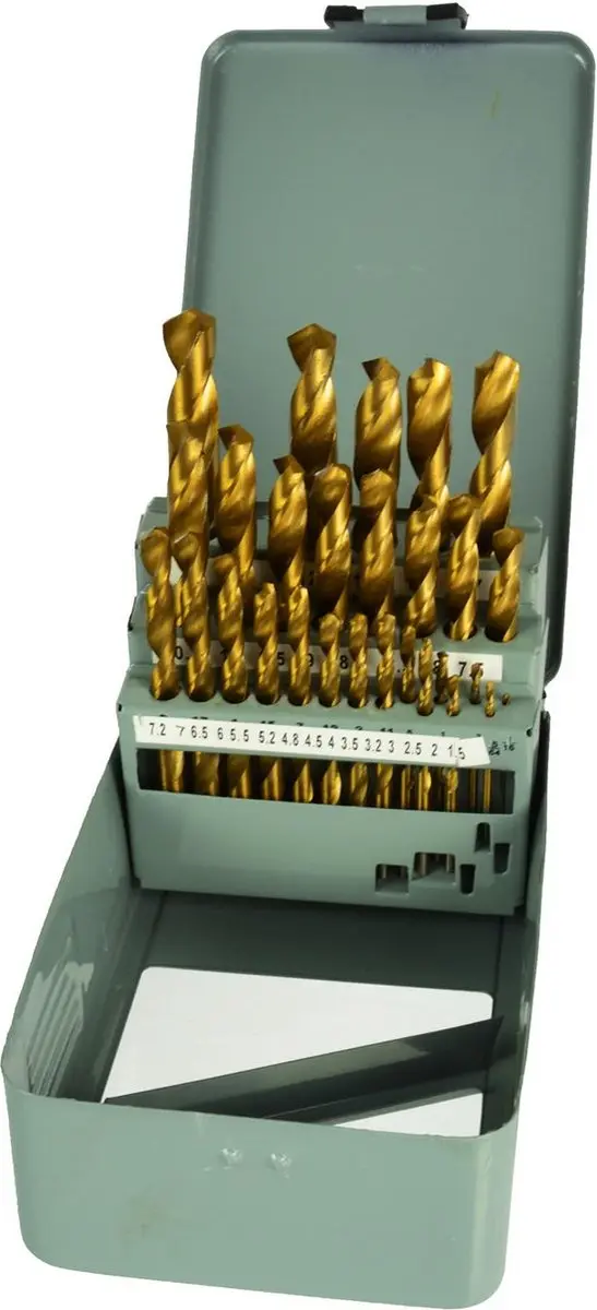 GEKO Metaalboren Set 28-delig - HSS Titanium - 1,5-13mm - afbeelding 6 van 6