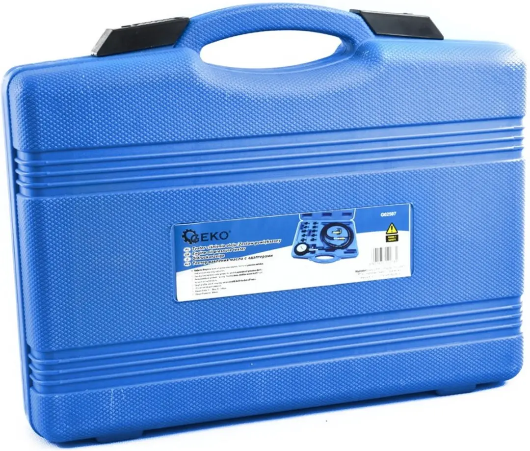 GEKO Motoroliedruktester G02507 - 10 Adapters - 10 bar - afbeelding 4 van 6
