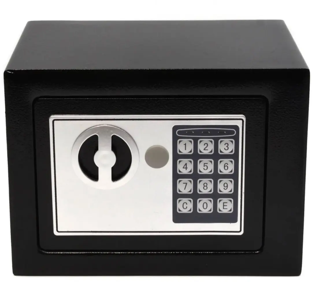 GEKO Compacte kluis elektronisch slot G10910 - 21x17x17cm - Zwart - afbeelding 3 van 4