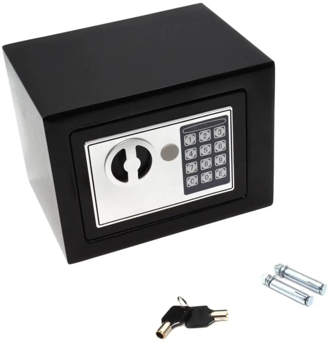 GEKO Compacte kluis elektronisch slot G10910 - 21x17x17cm - Zwart - afbeelding 4 van 4