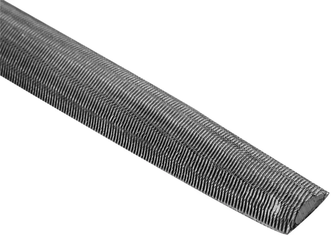 Topex Halfronde Metalen Vijl 200mm - Zwart/Geel - afbeelding 3 van 5
