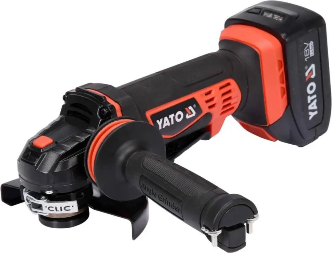 Yato YT-82828 Haakse Slijperset - 18V 125mm - 2x 3.0Ah - afbeelding 2 van 5