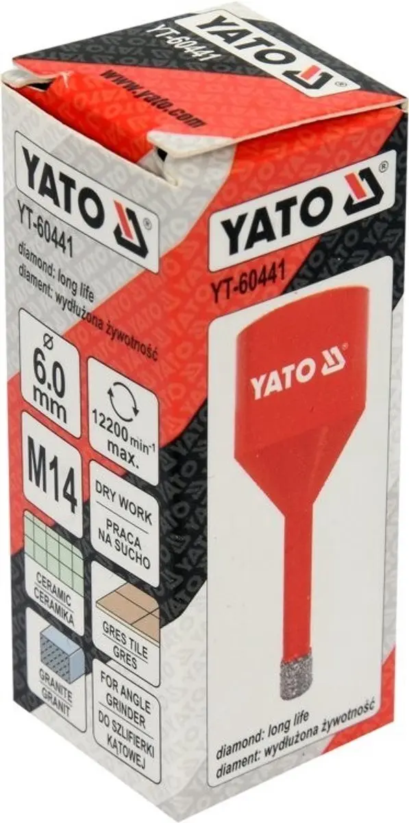 Yato YT-60441 Diamantgatzaag Ø6mm - M14 voor tegels - afbeelding 2 van 4