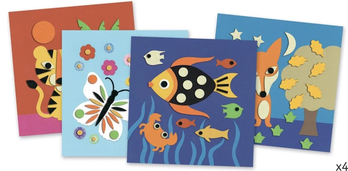 Djeco Collageset Natuur - Multicolor - afbeelding 6 van 6