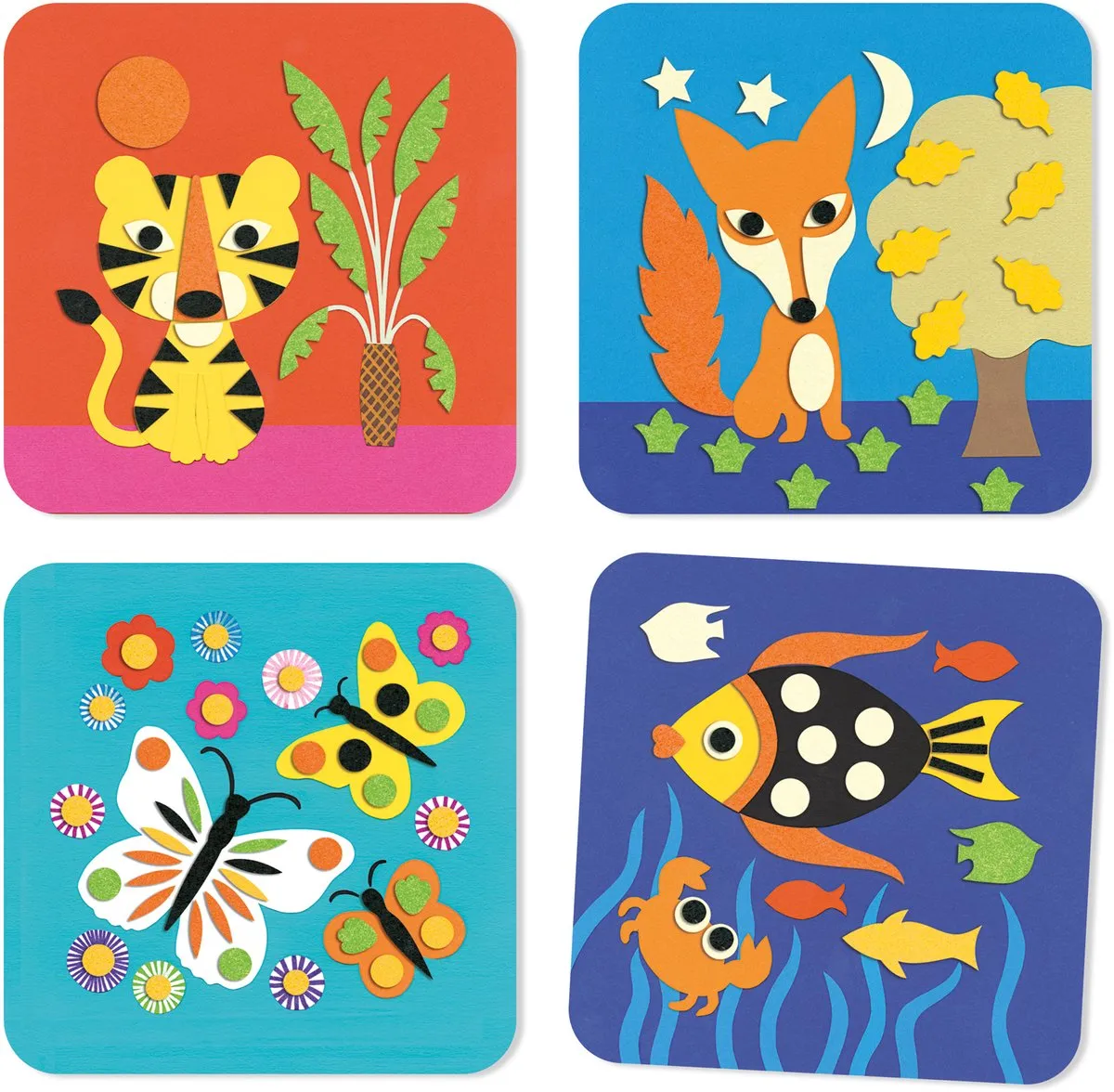 Djeco Collageset Natuur - Multicolor