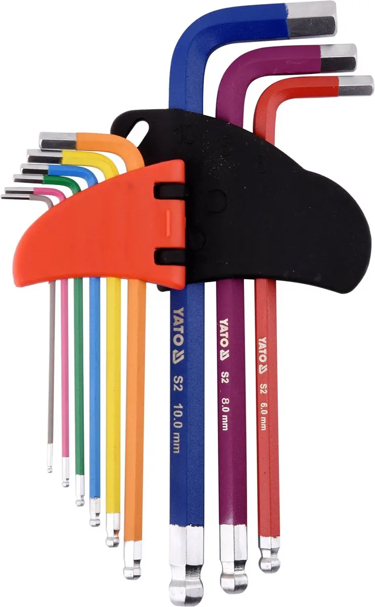 Yato YT-05632 Inbussleutelset - Ball End - 9-delig - afbeelding 2 van 2