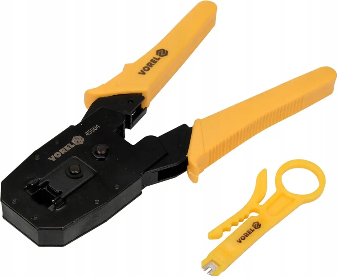 Vorel 45504 Krimptang RJ45 RJ10 RJ11 - 195mm - afbeelding 2 van 3