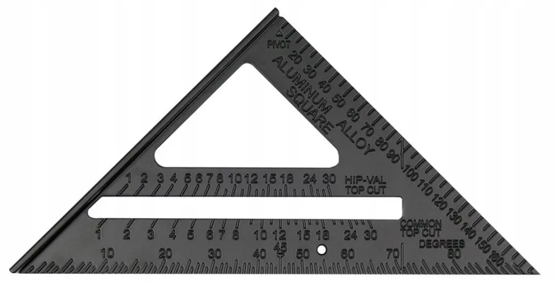 Vorel Aluminium Hoekliniaal met Voet - 250mm - Zwart - afbeelding 3 van 3