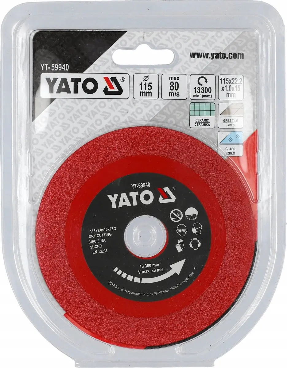 Yato YT-59941 Diamantzaagblad 125mm - Steen - afbeelding 3 van 4